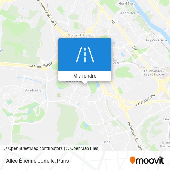 Allée Étienne Jodelle plan
