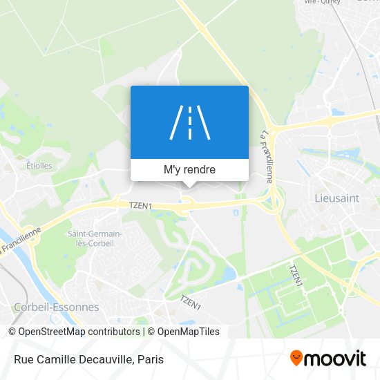 Rue Camille Decauville plan