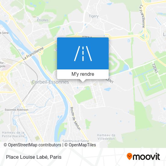 Place Louise Labé plan