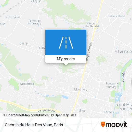 Chemin du Haut Des Vaux plan