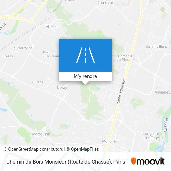 Chemin du Bois Monsieur (Route de Chasse) plan