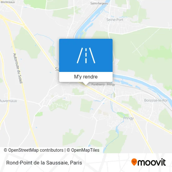 Rond-Point de la Saussaie plan