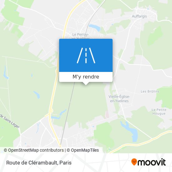 Route de Clérambault plan