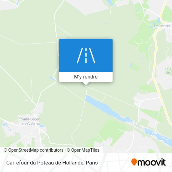 Carrefour du Poteau de Hollande plan