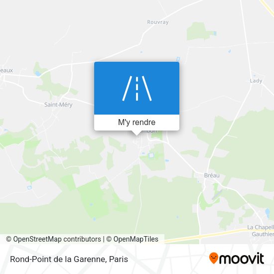 Rond-Point de la Garenne plan