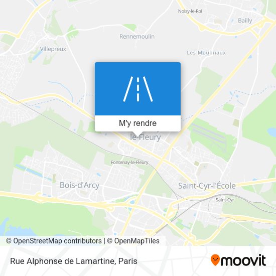 Rue Alphonse de Lamartine plan