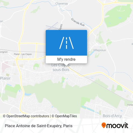 Place Antoine de Saint-Exupéry plan