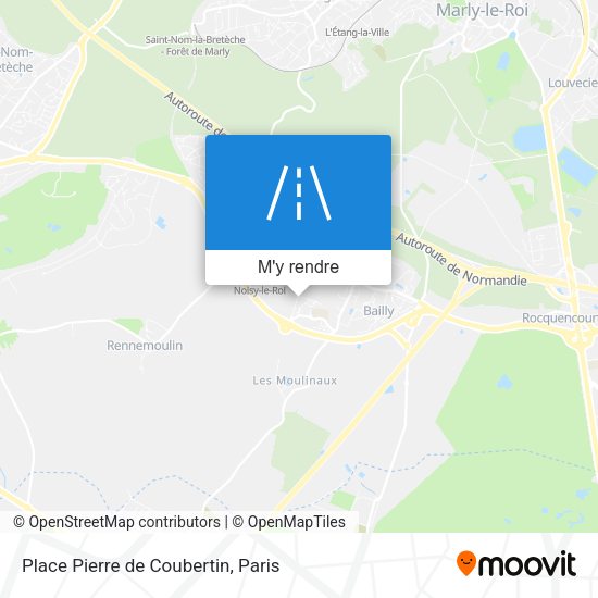 Place Pierre de Coubertin plan