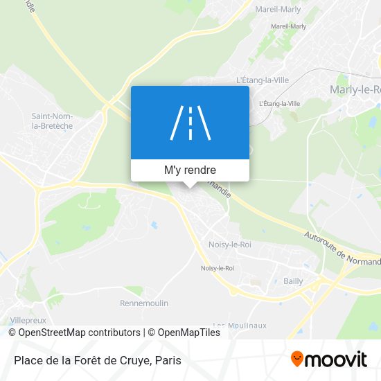 Place de la Forêt de Cruye plan