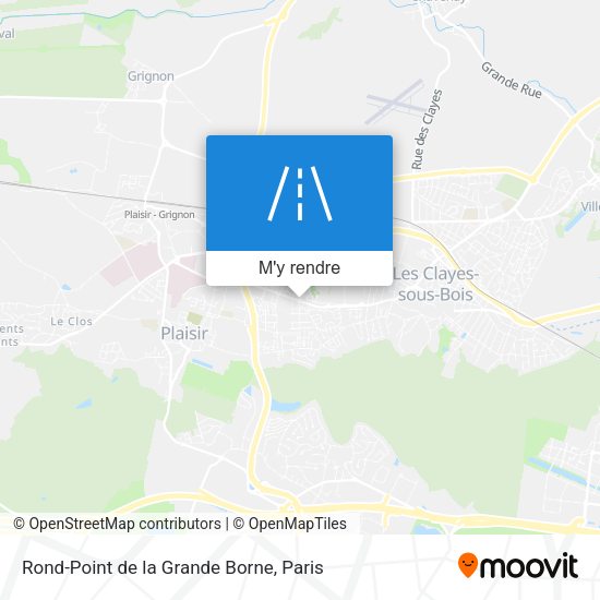 Rond-Point de la Grande Borne plan