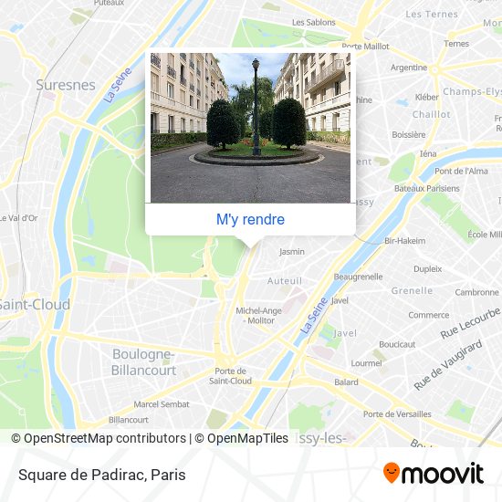 Square de Padirac plan