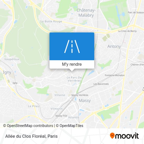 Allée du Clos Floréal plan