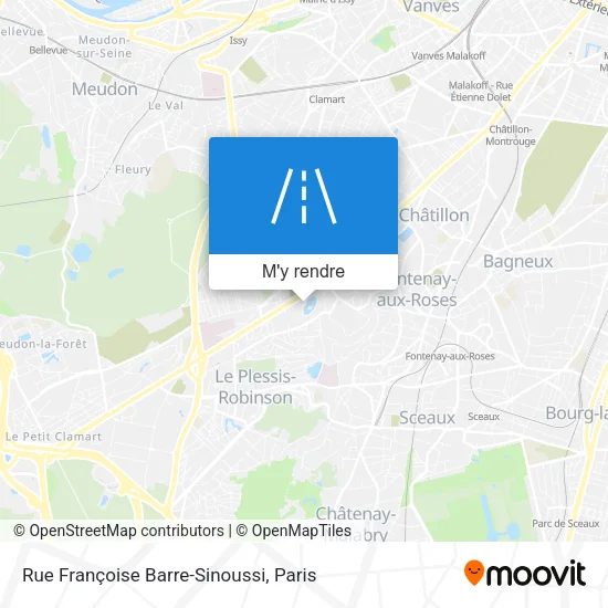Rue Françoise Barre-Sinoussi plan