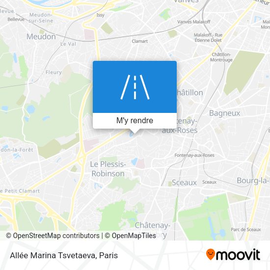 Allée Marina Tsvetaeva plan