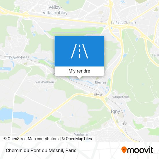Chemin du Pont du Mesnil plan