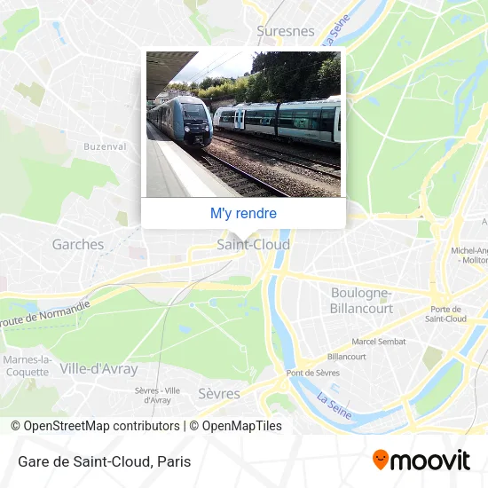 Gare de Saint-Cloud plan