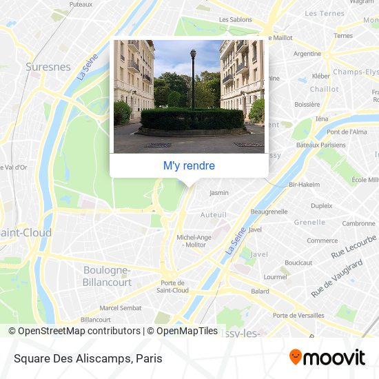 Square Des Aliscamps plan