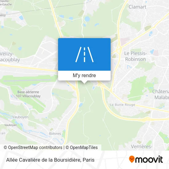 Allée Cavalière de la Boursidière plan