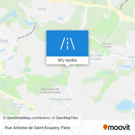 Rue Antoine de Saint-Exupéry plan