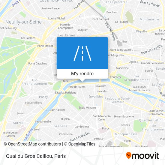 Quai du Gros Caillou plan