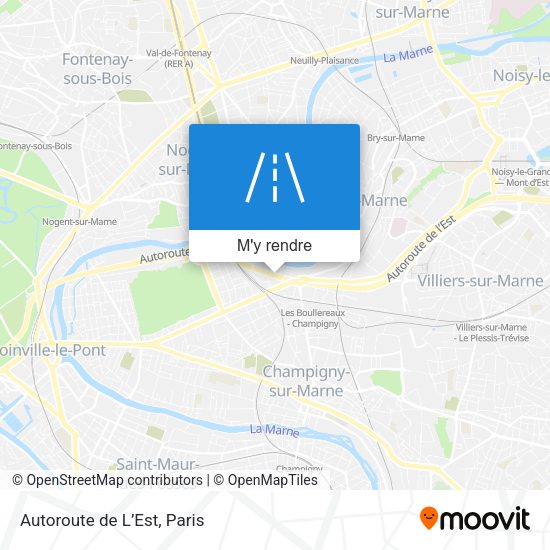 Autoroute de L’Est plan