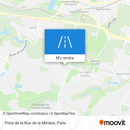 Piste de la Rue de la Minière plan