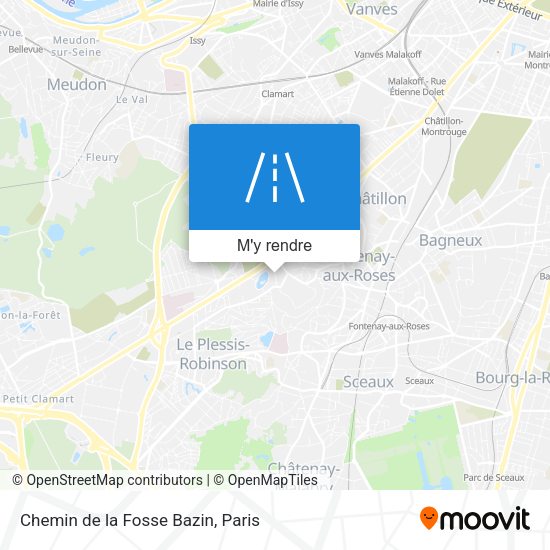 Chemin de la Fosse Bazin plan