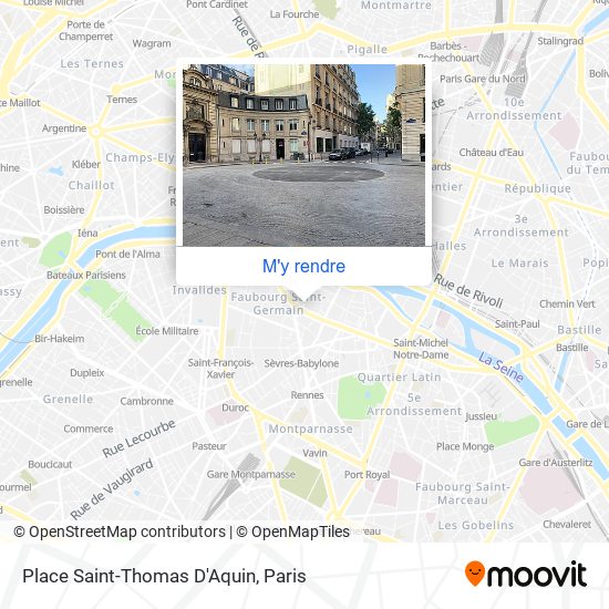 Place Saint-Thomas D'Aquin plan