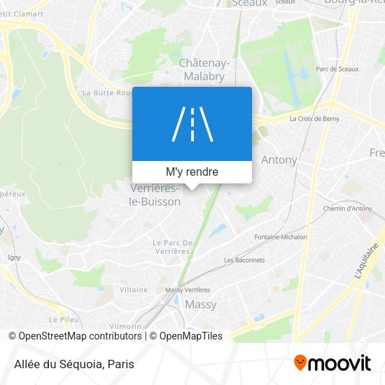 Allée du Séquoia plan