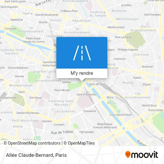 Allée Claude-Bernard plan