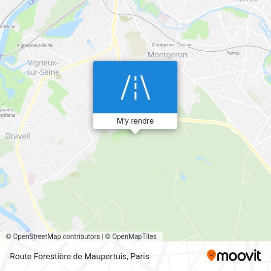 Route Forestière de Maupertuis plan