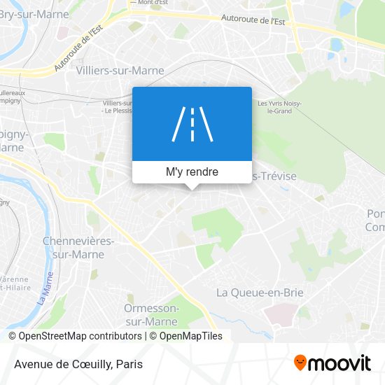 Avenue de Cœuilly plan