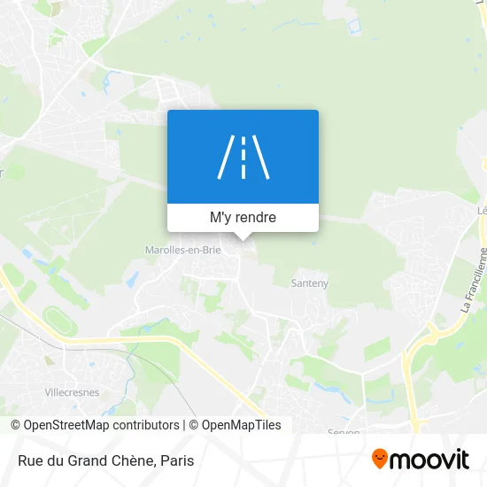 Rue du Grand Chène plan