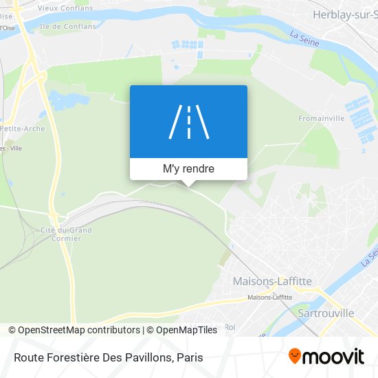 Route Forestière Des Pavillons plan
