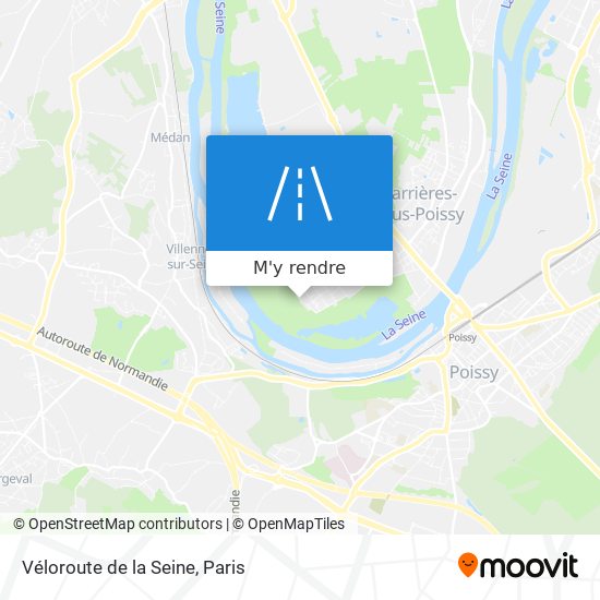 Véloroute de la Seine plan