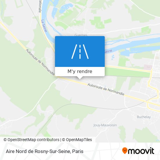 Aire Nord de Rosny-Sur-Seine plan