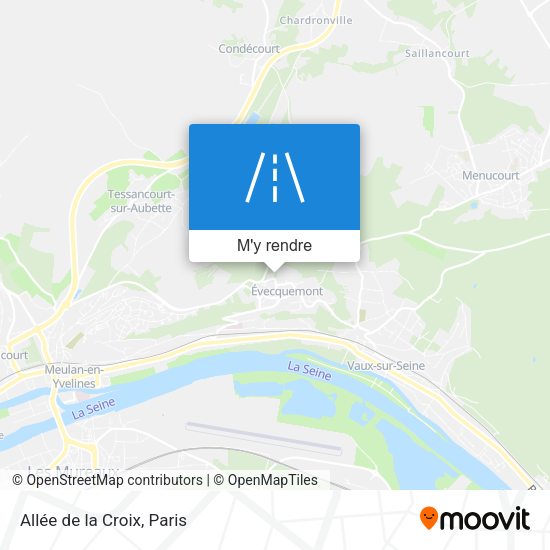 Allée de la Croix plan