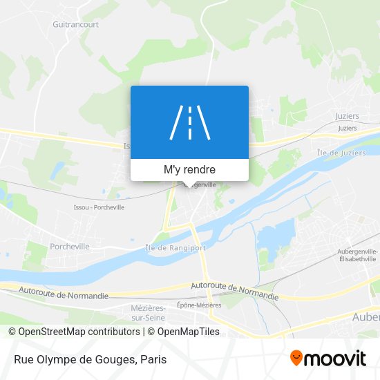 Rue Olympe de Gouges plan
