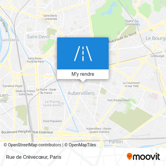 Rue de Crèvecœur plan