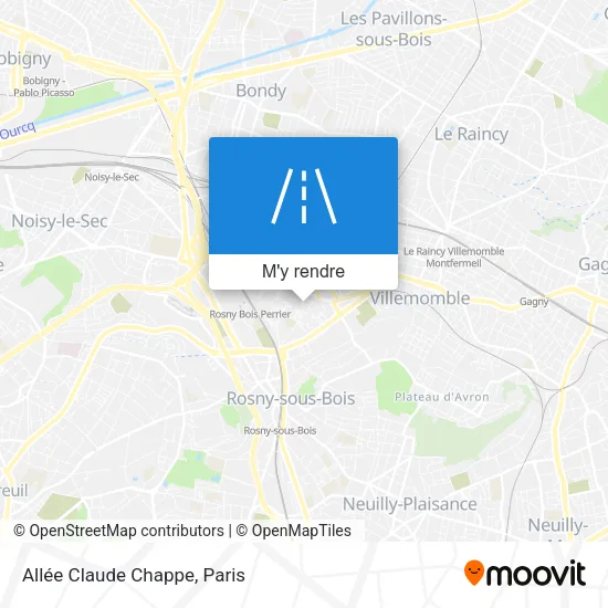 Allée Claude Chappe plan