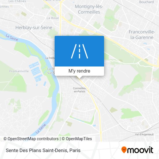 Sente Des Plans Saint-Denis plan
