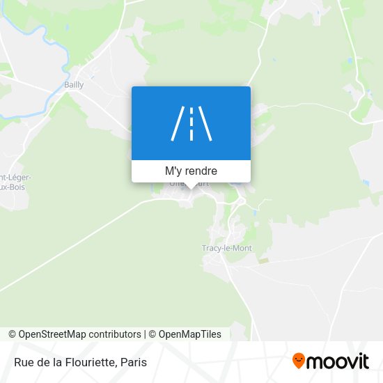 Rue de la Flouriette plan