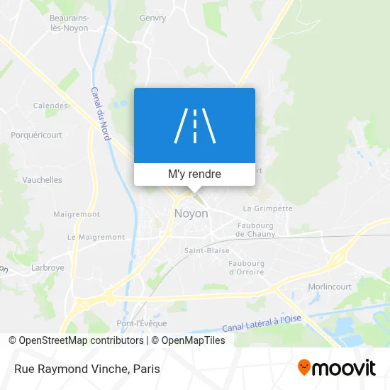 Rue Raymond Vinche plan