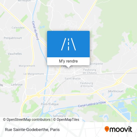 Rue Sainte-Godeberthe plan