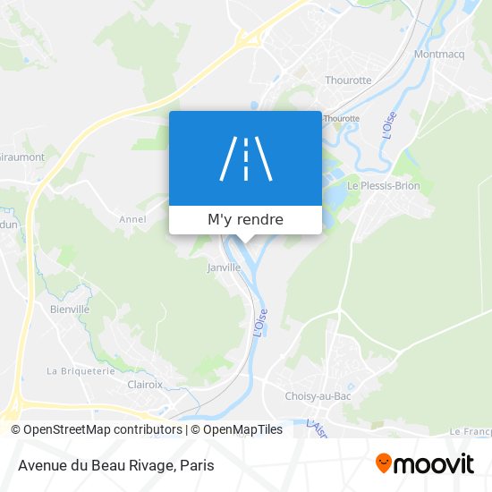 Avenue du Beau Rivage plan