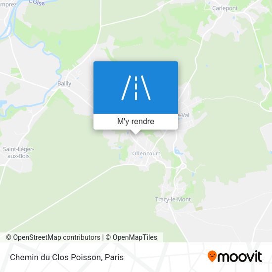 Chemin du Clos Poisson plan