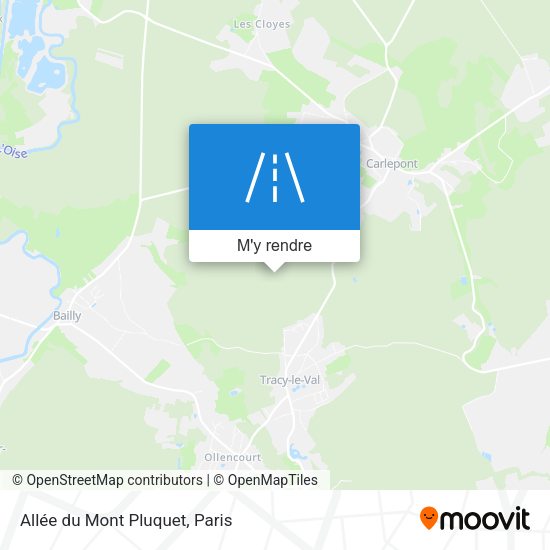 Allée du Mont Pluquet plan