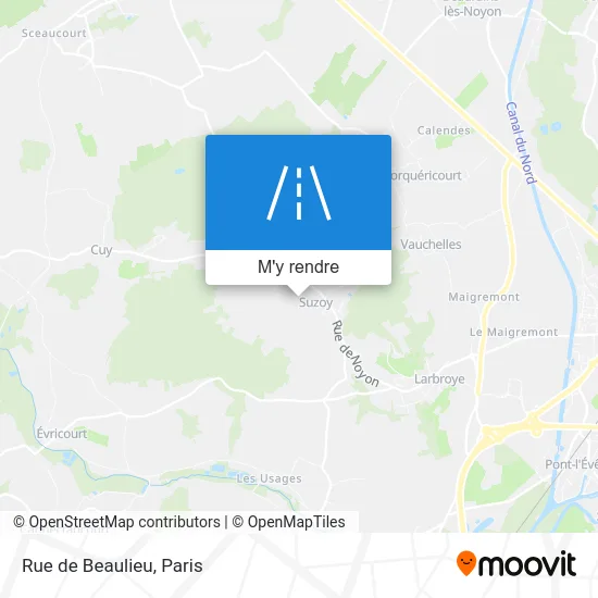 Rue de Beaulieu plan