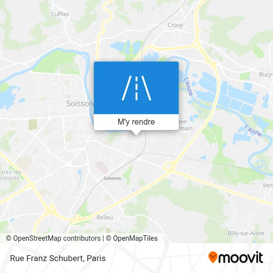 Rue Franz Schubert plan