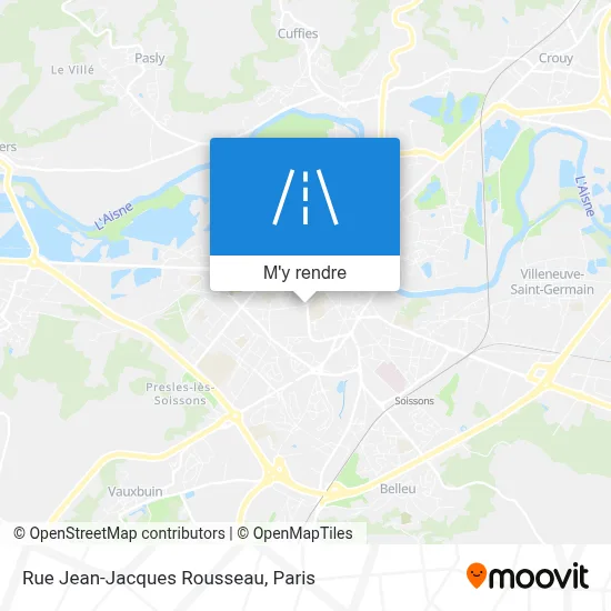 Rue Jean-Jacques Rousseau plan